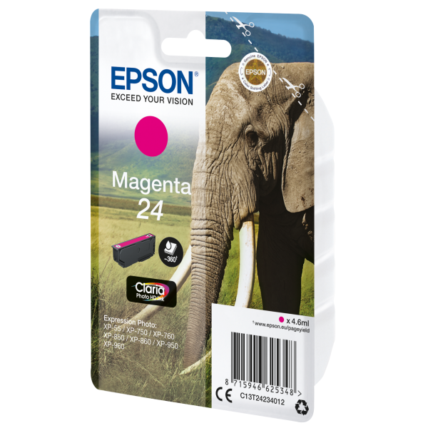 Epson Elephant Cartuccia Magenta [C13T24234012]