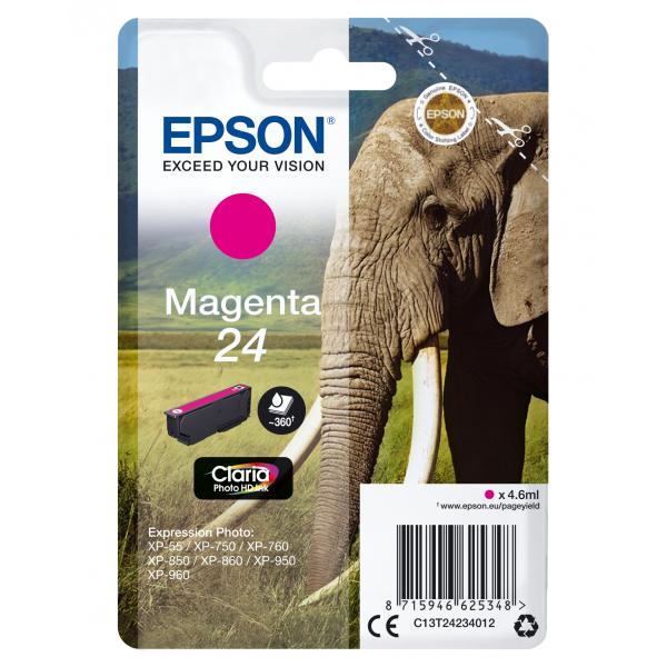 Epson Elephant Cartuccia Magenta [C13T24234012]