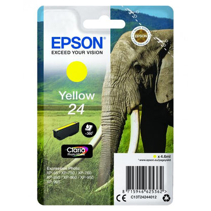 Epson Elephant Cartuccia Giallo [C13T24244012]