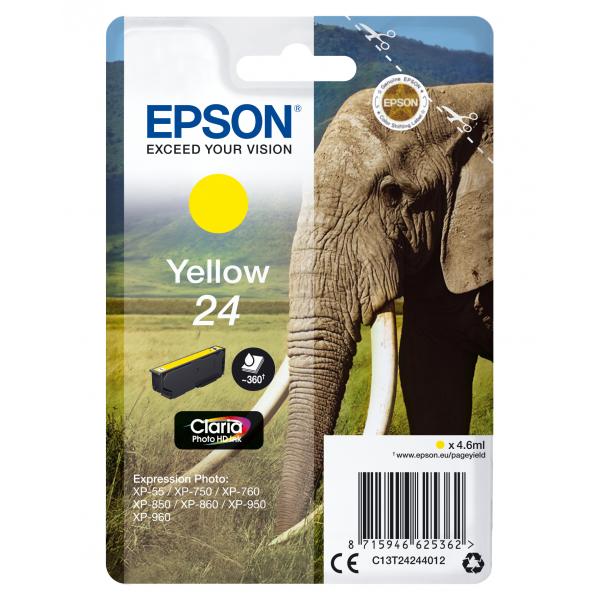 Epson Elephant Cartuccia Giallo [C13T24244012]