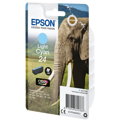 Epson Elephant Cartuccia Ciano-chiaro [C13T24254012]