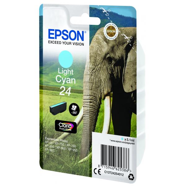 Epson Elephant Cartridge Light Cyan [C13T24254012]