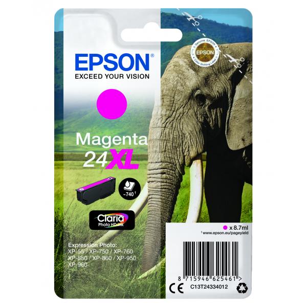 Epson Elephant Cartuccia Magenta XL [C13T24334012]