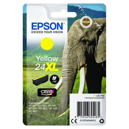 Epson Elephant Cartuccia Giallo XL [C13T24344012]