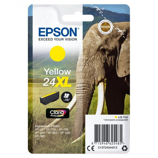 Cartucho Epson Elephant Amarillo XL [C13T24344012]