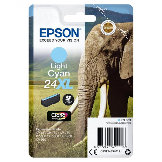 Epson Elephant Cartridge Light Cyan XL [C13T24354012]