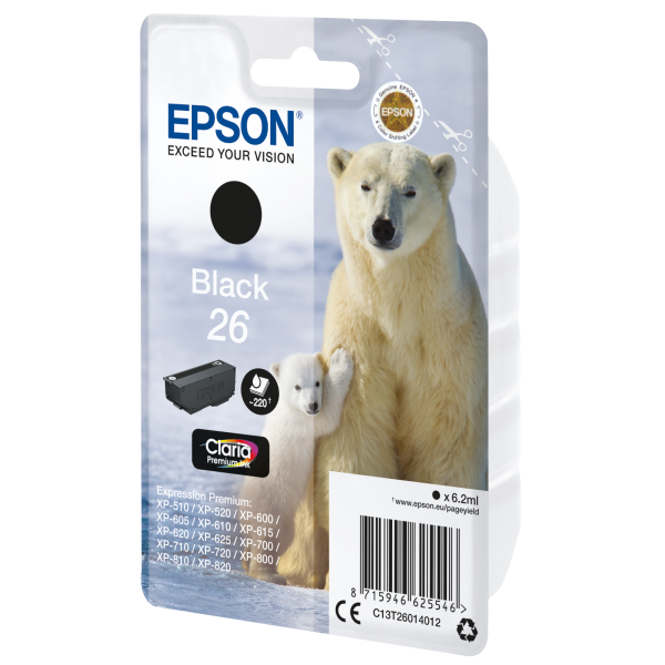 Epson Polar bear Cartuccia Nero [C13T26014012]