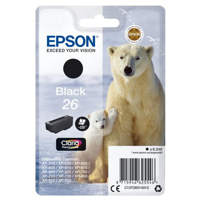 Epson Polar bear Cartuccia Nero [C13T26014012]