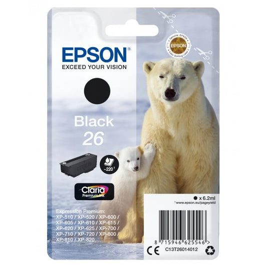Epson Polar bear Cartridge Black [C13T26014012]