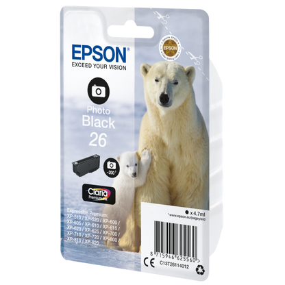 Cartucho fotográfico Epson Polar Bear Negro [C13T26114012]