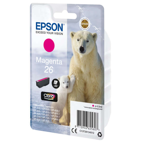 Epson Polar bear Cartuccia Magenta [C13T26134012]