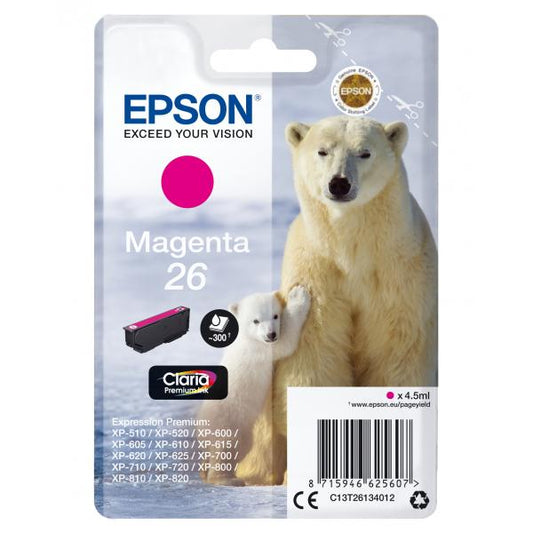 Epson Polar bear Magenta Cartridge [C13T26134012]