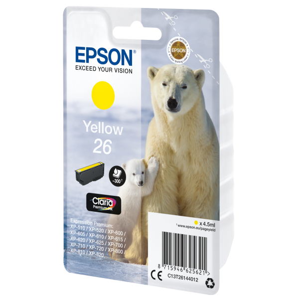 Epson Polar bear Cartuccia Giallo [C13T26144012]