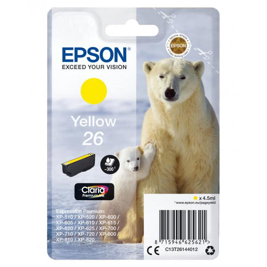 Epson Polar bear Cartuccia Giallo [C13T26144012]