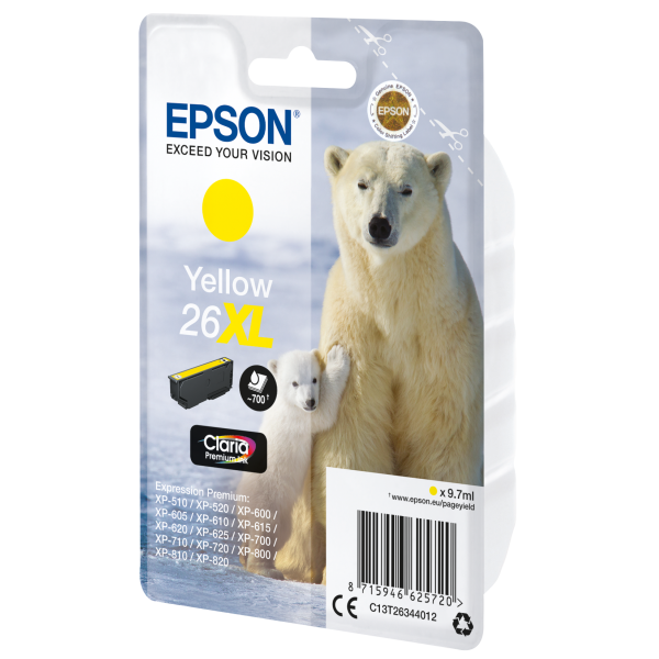 Epson Polar bear Cartuccia Giallo XL [C13T26344012]