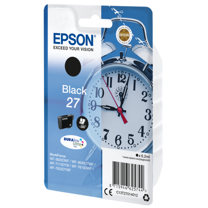 Epson Alarm clock Cartuccia Sveglia Nero Inchiostri DURABrite Ultra 27 [C13T27014012]