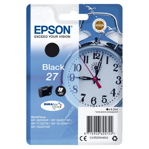 Epson Alarm clock Cartuccia Sveglia Nero Inchiostri DURABrite Ultra 27 [C13T27014012]