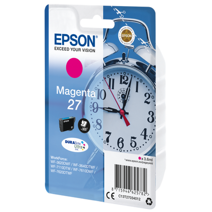 Epson Alarm clock Cartuccia Sveglia Magenta Inchiostri DURABrite Ultra 27 [C13T27034012]