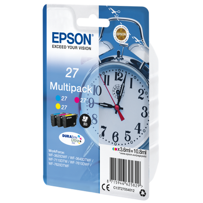 Epson Alarm clock Multipack Sveglia 3 colori Inchiostri DURABrite Ultra 27 [C13T27054012]