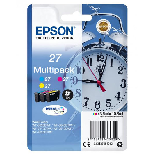 Epson Alarm clock Multipack 3 color alarm clock DURABrite Ultra 27 inks [C13T27054012]