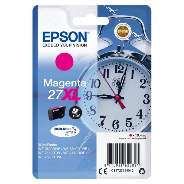 Epson Alarm clock Cartuccia Sveglia Magenta Inchiostri DURABrite Ultra 27XL [C13T27134012]