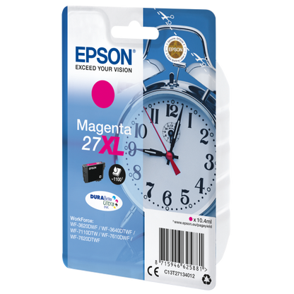 Epson Alarm clock Cartuccia Sveglia Magenta Inchiostri DURABrite Ultra 27XL [C13T27134022]