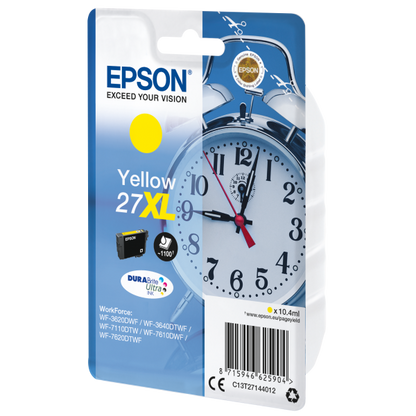 EPSON CART. INK GIALLO 27XL SERIE SVEGLIA PER WF-7620 [C13T27144012]