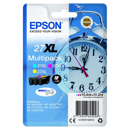 Epson Alarm clock Multipack Sveglia 3 colori Inchiostri DURABrite Ultra 27XL [C13T27154012]