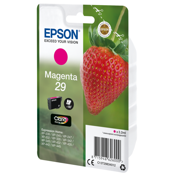 Cartucho Tinta Epson Fresa Fresa Magenta Claria Home 29 [C13T29834012]