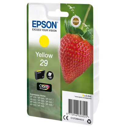 Epson Strawberry Cartridge Strawberries Yellow Claria Home 29 Inks [C13T29844012]