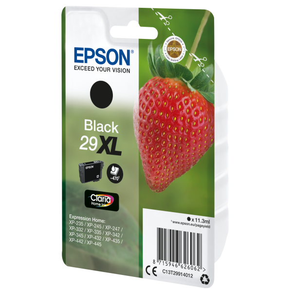 Cartucho Epson Fresa Fresa Negro Claria Home Ink 29XL [C13T29914012]