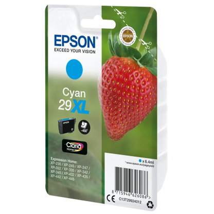 EPSON CART. INK CIANO 29XL SERIE FRAGOLA [C13T29924012]