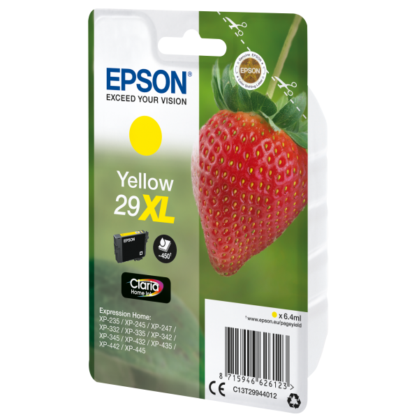 Epson Strawberry Cartuccia Fragole Giallo Inchiostri Claria Home 29XL [C13T29944012]