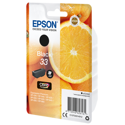 Epson Oranges Cartuccia Nero T33 Claria Premium [C13T33314012]