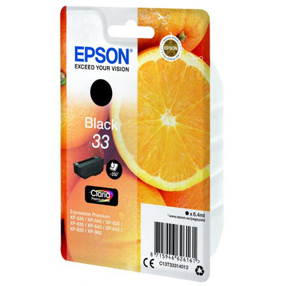 Epson Oranges Black T33 Claria Premium Cartridge [C13T33314012]