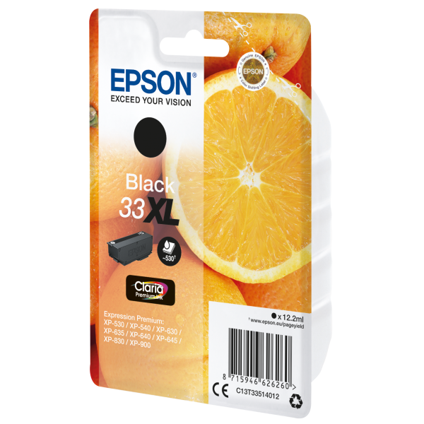 EPSON CART INK NERO T33XL, SERIE ARANCIA [C13T33514012]