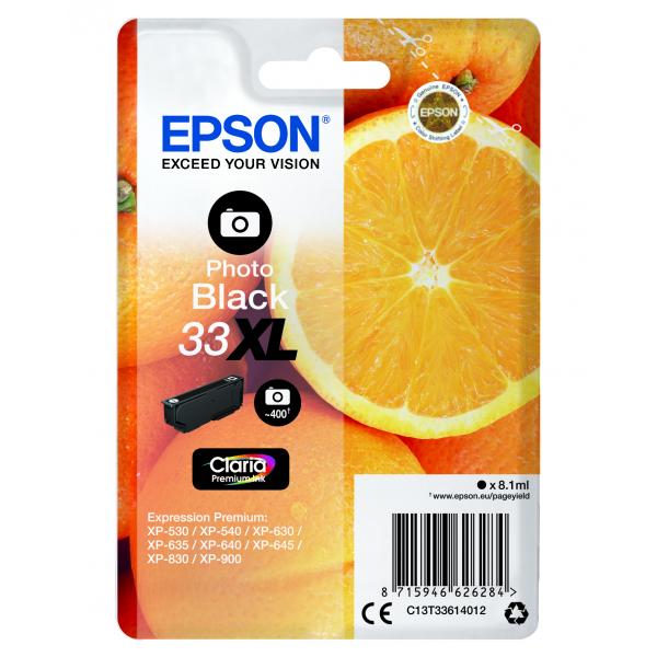 Epson Oranges Black Photo Cartridge T33XL Claria Premium [C13T33614012]