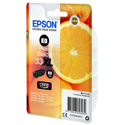 Epson Oranges Black Photo Cartridge T33XL Claria Premium [C13T33614012]