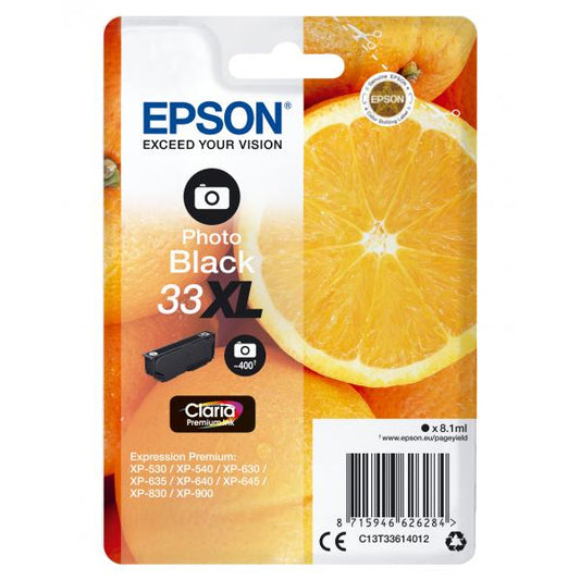 Epson Oranges Cartuccia Nero foto T33XL Claria Premium [C13T33614012]