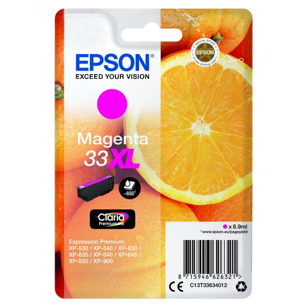 Epson Oranges Magenta T33XL Claria Premium Cartridge [C13T33634012]