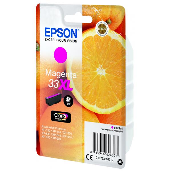 Epson Oranges Magenta T33XL Claria Premium Cartridge [C13T33634012]