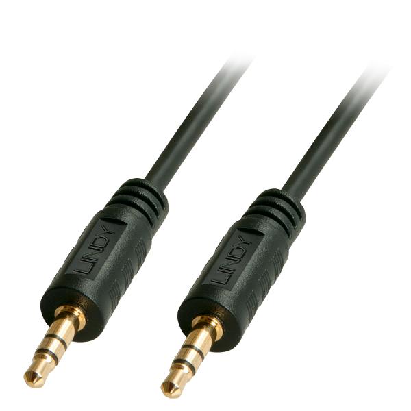 LINDY CAVO AUDIO JACK 3.5MM, M/M, 1MT, NERO [35641]