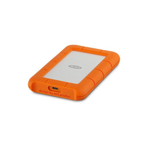 LaCie Rugged USB-C External Hard Drive 1TB Orange, Silver [STFR1000800]