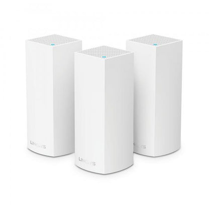 Linksys Velop Banda tripla (2.4 GHz/5 GHz/5 GHz) Wi-Fi 5 (802.11ac) Bianco 2 Interno [WHW0303-EU]