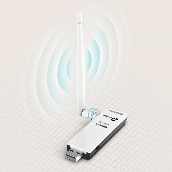 TP-Link Wireless Lite N High-Gain Adattatore USB [TL-WN722N]