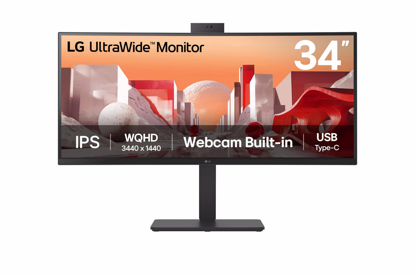 LG MONITOR CURVO 34 LED IPS 21:9 3440 x 1440 5ms 300 CDM, WEBCAM, REG ALTEZZA, USB-C DOCK, DP/HDMI [34BA85QE]