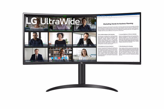 LG MONITOR CURVO 34" LED VA 100Hz 21:9 3440 x 1440 5ms 300 CDM, , REG ALTEZZA, USB-C DOCK, DP/HDMI [34BR55QC]