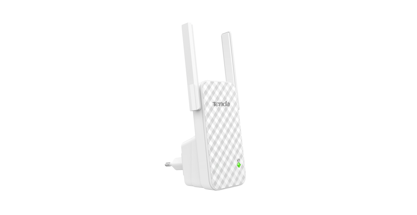 TENDA RANGE EXTENDER WIRELESS 300Mbps 802.11b/g/n, 2.4GHz, 2 ANTENNE 3dBi, PULSANTE WPS [A9]