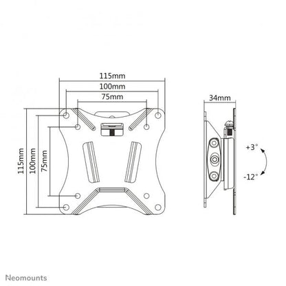 Neomounts Supporto a parete per TV [NM-W60BLACK]