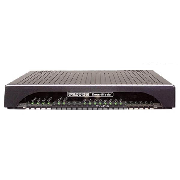 Patton SN4141/4JS4V/EUI, SmartNode SN4141 VoIP Gateway, 4FXS, 4 VoIP Calls upgradeable (max. 8), 4 SIP Sessions upgradeable (max. 256), Optional SIP-TLS, SRTP, 1x Gig Ethernet SN4141/4JS4V/ [SN4141/4JS4V/EUI]